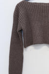 BASERANGE Macaulay Sweater Merino Wool France BAS-KMAL-BM-WI22-0 Mixed Rock Brown KMAL-BM-WI22